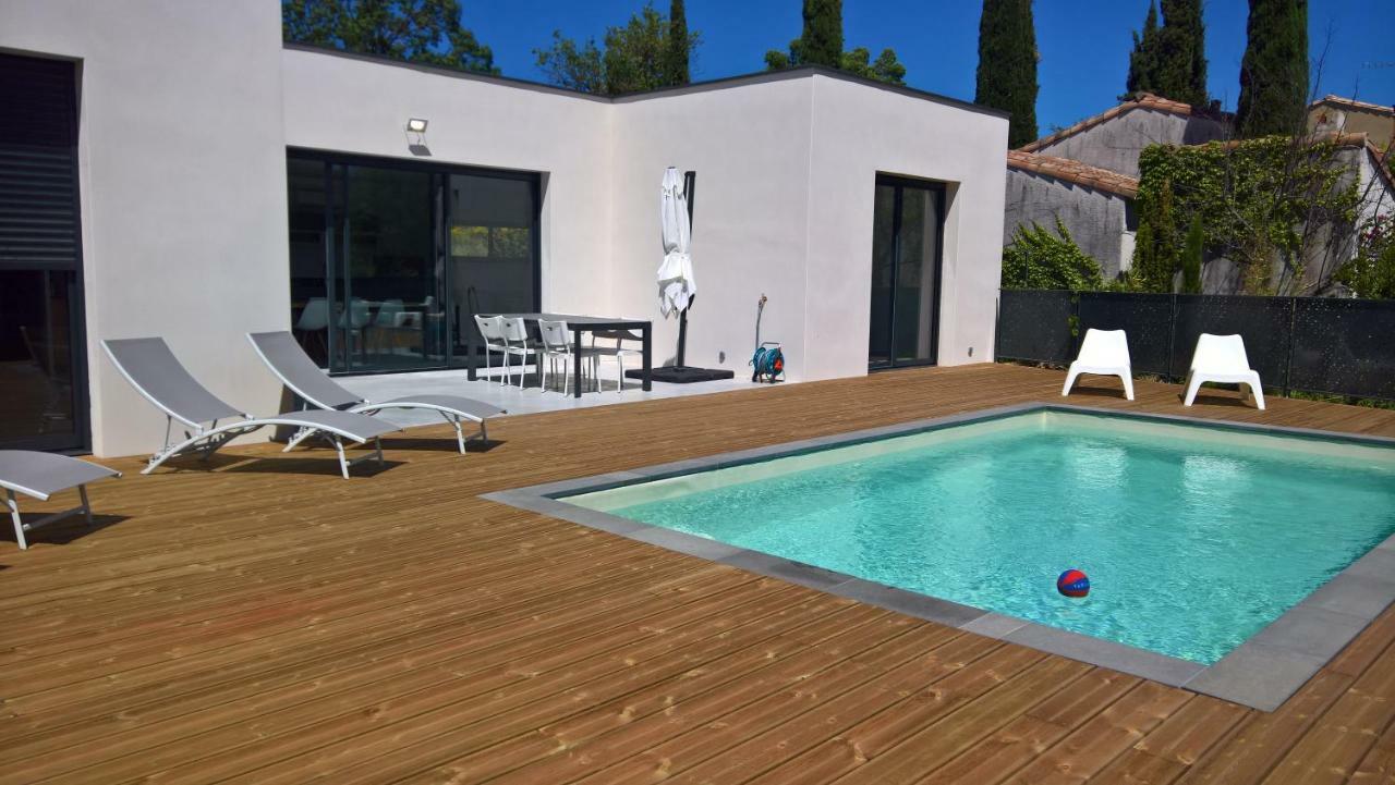 Villa Piscine Sud France Verzeille Экстерьер фото